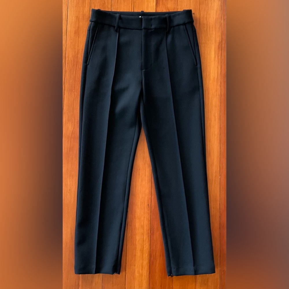 NWOT Madewell Elegant True Black Mid-Rise Slim Ankle Pant - 0